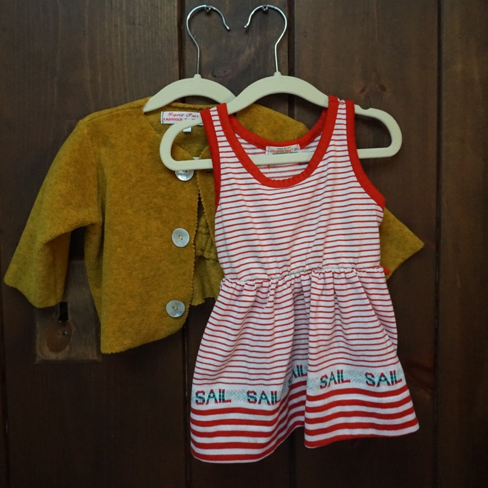 French Vintage Toddler Jacket and Dress